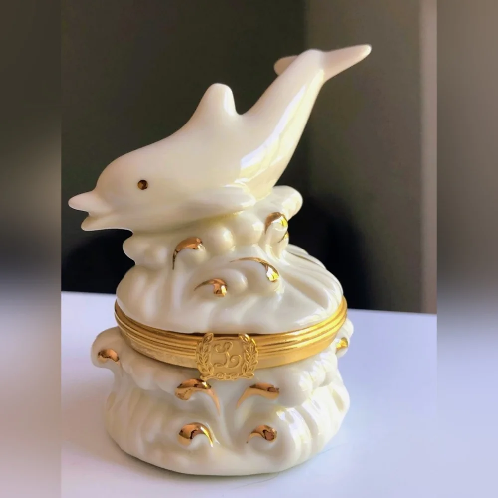 Lenox Treasures Dolphin Splash Box